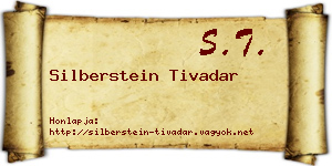 Silberstein Tivadar névjegykártya